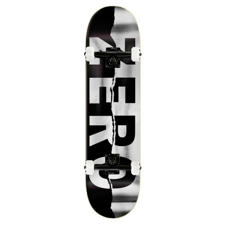 楽天市場】8インチ ZERO ARMY RIPPED BLACK ゼロ スケートボード 