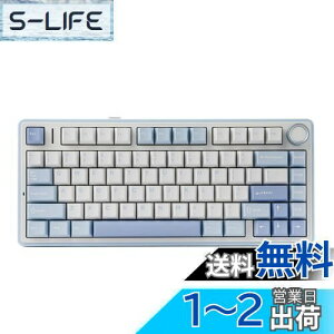 yzEPOMAKER x Aula F75 Q[~OL[{[h KXPbg JjJL[{[h 5wpbhmut 75% CX zbgXbpu Bluetooth/2.4GHz/USB-C RGB ZKF؎擾 (Sea Salt Blue, L