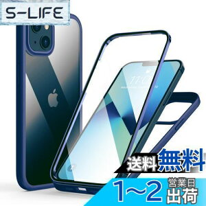 yzMQman iPhone13 P[X OʃKX+wʃKX 360°Sʕی 100ʃ^b`x ϏՌ KX tg+obNv[g y CX[dΉ O  Jo[ (iphone13p, 
