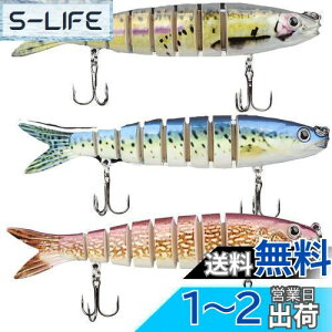 【送料無料】ハピーライフ(HPLIFE) ビッグベイト ルアー ジグ 3本セット スローシンキング 海 川釣り 遠投 バス釣り バスベイト シーバス ナマズ ライザー フカ ビックベイト ケース付き (HS014-G