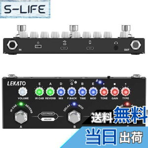 �y���������zLEKATO �I�[�o�[�h���C�u �M�^�[�}���`�G�t�F�N�g�y�_�� IR���[�f�B���O�t�� 9��AMP���[�h �f�B���C���o�[�u CHORUS�G�t�F�N�g�y�_�� �G���N�g���b�N�M�^�[�x�[�X�p �����o�b�e