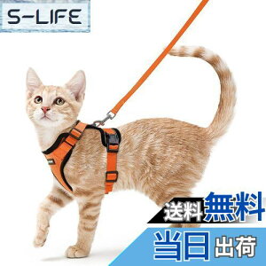 【送料無料】Rabbitgoo 猫 ハーネス リード セット 犬猫兼用 超小型犬 小型犬 抜けない ソフト胸あて 軽量 足を上げず装着完成 サイズ調節可 夜反射 通気メッシュ 咳込み防止 散歩 猫用ハーネ