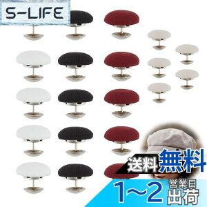 【送料無料】PAVIKE くるみボタン 20個 4色 直径17mm クラフトボタン 固定ピン付き