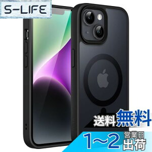 yzJETech iPhone 14 Plus 6.7C`p }Olbg P[X MagSafeɑΉ ̃}bgw ^ ϏՌ Jo[ (ubN)