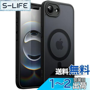 yzJETech iPhone 16e 6.1C`2025p }Olbg P[X MagSafeɑΉ ̃}bgw ^ ϏՌ X}zJo[ (ubN)