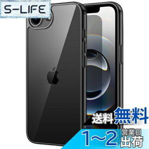 yzJETech iPhone 16e 6.1C`2025p P[X ΂݂Ȃ Ռz op[Jo[ h~ NAobN (ubN)