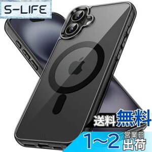 yzJETech iPhone 16 Plus 6.7C`p }Olbg P[X MagSafeΉ Ռz op[Jo[ h~ NAobN (ubN)