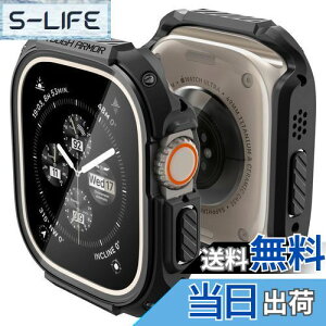 �y���������zSpigen Apple Watch 49mm �P�[�X �y Apple Watch Ultra2 / Ultra �Ή� �z �K���X ��̌^ �ČRMIL�K�i�擾 ��ʕی� �ϏՌ� ���� �Ռ� �z�� ���菝 �h�~ �ی�J�o�[ �^�t�E�A�[�}�[ ACS05457 (�u���b