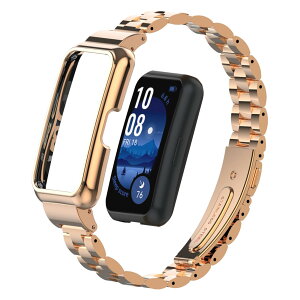 �y���������z[LanQii] �o���h Huawei Band 10 /Huawei Band 9 / 8 �Ή� �X�e�����X���^�� ������� �����o���h �N�C�b�N�����[�X�{�^�� �A�N�Z�T���[ �X�g���b�v �ւ��x���g ���f�B�[�X & �����Y �����x