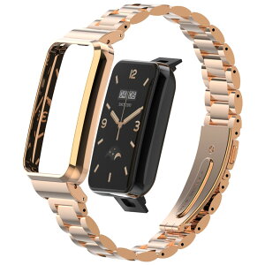 �y���������z[LanQii] �o���h Xiaomi Mi Band 7 Pro/Xiaomi Smart Band 7 Pro �Ή� �o���h �X�e�����X���^�� ������� �����o���h �N�C�b�N�����[�X�{�^�� �A�N�Z�T���[ �X�g���b�v �ւ��x���g ���f�B�[�X & 