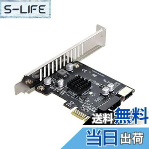 yzcablecc 5Gbps Type-E USB 3.1 tgpl\Pbg& USB 2.0PCI-E 1X ExpressJ[hVL805A_v^[ }U[{[hp BLACK PCI-E CARD