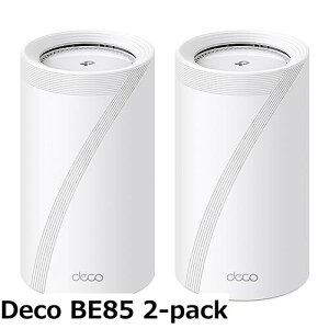 �y���������zTP-Link WiFi ����LAN ���b�V��Wi-Fi wifi 7 11be 10Gbps�C�[�T�l�b�g�|�[�g 5760Mbps(6GHz) + 5760Mbps(5GHz)+ 1376Mbps(2.4GHz) Deco BE85 1-pack