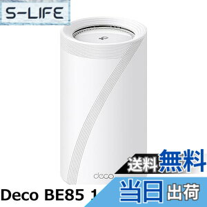 �y���������zTP-Link WiFi ����LAN ���b�V��Wi-Fi wifi 7 11be 10Gbps�C�[�T�l�b�g�|�[�g 5760Mbps(6GHz) + 5760Mbps(5GHz)+ 1376Mbps(2.4GHz) Deco BE85 1-pack