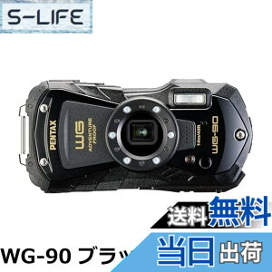�y���������zPENTAX WG-90 �u���b�N �{�i�h���f�W�^���J���� 14m�h�� (�A��2����) 1.6m�ϏՌ� �h�o -10�x�ϊ� �A�E�g�h�A�Ŋ��􂷂�^�t�l�X�{�f�B CALS���[�h���ڂ� ����L�^�ȂǕ��L���r�W�l�X�V