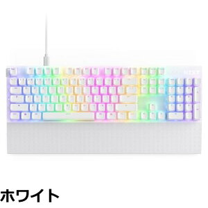 �y���������zNZXT Function 2 MiniTKL White RGB LED���� 8K�|�[�����O���[�g�Ή� ���w���j�A�X�C�b�`�^ �e���L�[���X �p��z�� �L���ڑ� �Q�[�~���O�L�[�{�[�h �z���C�g KB-002NW-US KB0768