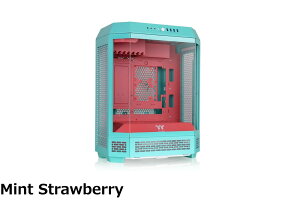 �y���������zThermaltake The Tower 600 Racing Green 3�ʋ����K���X�p�l���̗p ���p���X�^�C�� �~�h���^���[ ATX PC�P�[�X CA-1Z1-00MCWN-00 CS9171