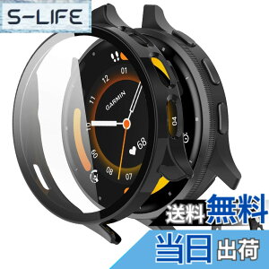 �y���������zINIAYOH For Garmin Venu 2 �J�o�[ �K�[�~�� Venu 2 �ی�P�[�X �����K���X�t�B����+���ϏՌ�PC�t���[�� ���˒ጸ �w��h�~ �y�ʃX�����݌v �F�F�u���b�N�A�T�C�Y�FVenu 3S