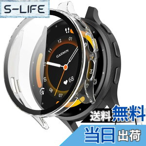 �y���������zINIAYOH For Garmin Venu 2 �J�o�[ �K�[�~�� Venu 2 �ی�P�[�X �����K���X�t�B����+���ϏՌ�PC�t���[�� ���˒ጸ �w��h�~ �y�ʃX�����݌v �F�F�N���A�A�T�C�Y�FVenu 3