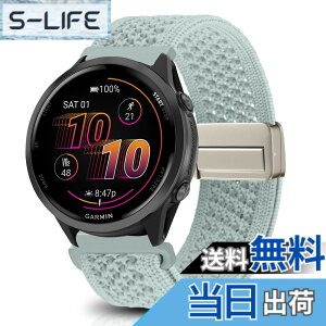 �y���������z[KeeFos] 22mm �o���h Garmin(�K�[�~��) Venu 4 45mm/Venu 3 45mm/2/Forerunner 570 47mm/265/255/Vivoactive 4/Active�Ή� �����o���h �i�C�����f�� ���C�o�b�N�� �}�O�l�b�g���o�b�N�� �ւ��x���g �҂ݕ� 