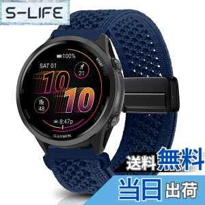 �y���������z[KeeFos] 22mm �o���h Garmin(�K�[�~��) Venu 4 45mm/Venu 3 45mm/2/Forerunner 570 47mm/265/255/Vivoactive 4/Active�Ή� �����o���h �i�C�����f�� ���C�o�b�N�� �}�O�l�b�g���o�b�N�� �ւ��x���g �҂ݕ� 