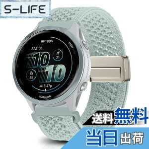 �y���������z[KeeFos] 20mm �o���h Garmin(�K�[�~��) Forerunner 570 42mm/165/245/645/Approach S50/S44/Vivoactive 6/Vivoactive 5/Venu Sq 2/Venu 2 Plus �Ή� �����o���h �i�C�����f�� ���C�o�b�N�� �}�O�l�b�g���o�b�N�� ��