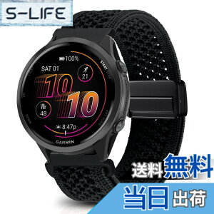 �y���������z[KeeFos] 22mm �o���h Garmin(�K�[�~��) Venu 4 45mm/Venu 3 45mm/2/Forerunner 570 47mm/265/255/Vivoactive 4/Active�Ή� �����o���h �i�C�����f�� ���C�o�b�N�� �}�O�l�b�g���o�b�N�� �ւ��x���g �҂ݕ� 
