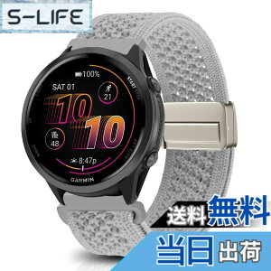 �y���������z[KeeFos] 22mm �o���h Garmin(�K�[�~��) Venu 4 45mm/Venu 3 45mm/2/Forerunner 570 47mm/265/255/Vivoactive 4/Active�Ή� �����o���h �i�C�����f�� ���C�o�b�N�� �}�O�l�b�g���o�b�N�� �ւ��x���g �҂ݕ� 