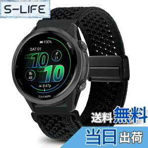 �y���������z[KeeFos] 20mm �o���h Garmin(�K�[�~��) Forerunner 570 42mm/165/245/645/Approach S50/S44/Vivoactive 6/Vivoactive 5/Venu Sq 2/Venu 2 Plus �Ή� �����o���h �i�C�����f�� ���C�o�b�N�� �}�O�l�b�g���o�b�N�� ��