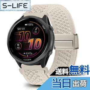 �y���������z[KeeFos] 22mm �o���h Garmin(�K�[�~��) Venu 4 45mm/Venu 3 45mm/2/Forerunner 570 47mm/265/255/Vivoactive 4/Active�Ή� �����o���h �i�C�����f�� ���C�o�b�N�� �}�O�l�b�g���o�b�N�� �ւ��x���g �҂ݕ� 