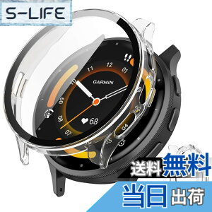 �y���������zJXRICH �Ή� Garmin Venu 3 �P�[�X �Ή� 45mm �y�� PC+�����K���X �K�[�~�� Venu3�p �ی�J�o�[ �����x �����ȒP �ϏՌ� �S�ʕی� venu 3 �p �J�o�[ 45mm �P�[�X�Ή� �F�F�N���A�A�T�C�Y�FGarmin