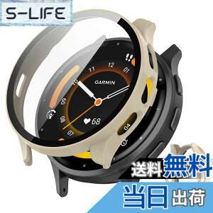 �y���������zJXRICH �Ή� Garmin Venu 3 �P�[�X �Ή� 45mm �y�� PC+�����K���X �K�[�~�� Venu3�p �ی�J�o�[ �����x �����ȒP �ϏՌ� �S�ʕی� venu 3 �p �J�o�[ 45mm �P�[�X�Ή� �F�F�z���C�g�A�T�C�Y�FGar