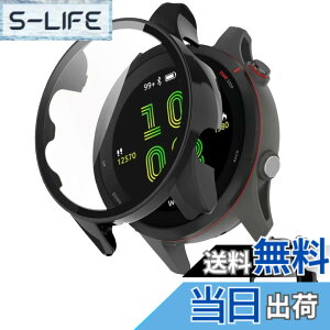 �y���������zINIAYOH For Garmin Forerunner 265/265 Music �J�o�[ �K�[�~�� Forerunner 265/265 Music �ی�P�[�X �����K���X�t�B����+���ϏՌ�PC�t���[�� ���˒ጸ �w��h�~ �y�ʃX�����݌v �F�F�u���b�N