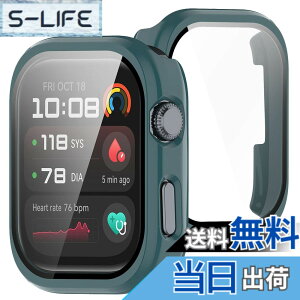 �y���������zBUITFOU For HUAWEI Watch D2 �J�o�[ D2 �P�[�X �����^ PC+�K���X�f�� ��̌^ �t�@�[�E�F�C D2 �P�[�X�Ή� �S�ʕی� �����^ �����ȒP �ϏՌ� �����ߗ� �w��h�~ ���h�~ �F�F�O���[��