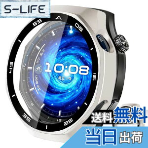 �y���������zJXRICH �Ή� HUAWEI WATCH GT4 �P�[�X �Ή� 46mm �y�� PC+�����K���X �t�@�[�E�F�CGT4 �p �ی�J�o�[ �����x �����ȒP �ϏՌ� �S�ʕی� WATCH GT 4�J�o�[ 46mm �J�o�[ �Ή� �F�F�X�^�[���C�g�A