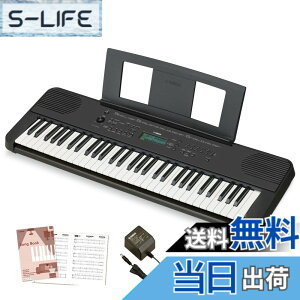 �y���������z���}�n �|�[�^�u���L�[�{�[�h 61���� �u���b�N PSR-E360B �֗��ȃ��b�X���@�\��^�b�`���X�|���X�𓋍� �F�F�u���b�N