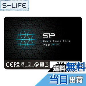 �y���������z�V���R���p���[ SSD 3D NAND�̗p SATA3 6Gb/s 2.5�C���` 7mm 3�N A55�V���[�Y �F�F�u���b�N�A�T�C�Y�F256GB
