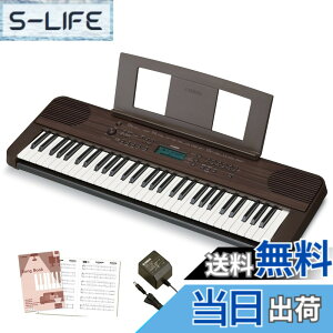 �y���������z���}�n �|�[�^�u���L�[�{�[�h 61���� �u���b�N PSR-E360B �֗��ȃ��b�X���@�\��^�b�`���X�|���X�𓋍� �F�F�_�[�N�E�H���i�b�g��