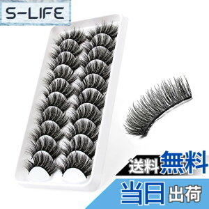 �y���������zMAEXUS Cat Eye Look Fluffy Wispy Faux Mink Lashes �F�F�u���b�N�A�T�C�Y�F16MM���� 10�y�A