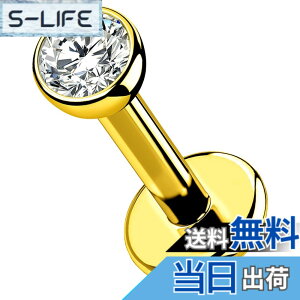 �y���������zOUFER Body Piercing Titanium Internally Helix Tragus Earring Piercing Jewellery Gold Lip Bars Labret Stud Piercing 16G 6/8/10/12mm Helix Earring Conch Lip Labret Piercing Bars �T�C�Y�F8mm