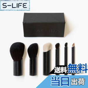 �y���������zSHAQUDA �~�X�~ 6�u���b�V�����g���C�A���O���P�[�X MISUMI 6 Brushes �� Triangle case [SCENE35] �F�F�u���b�N