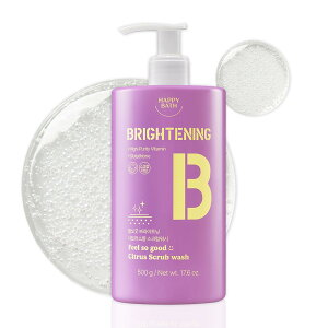 【送料無料】HAPPYBATH 公式 ハッピーバズ スクラブウォッシュ 500g ナイアシンアミド フィールソーグッド シトラスの香り ノンシリコンオイル 低刺激 角質ケア ボディソープ 韓国コスメ