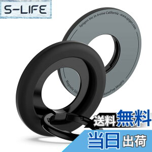 �y���������zSpigen �i�m�|�b�v�E�}�O�t�B�b�g MagSafe �Ή� �X�}�z�����O iPhone 16 �Ή� �y�X�}�z�X�^���h�^�L�b�N�X�^���h�@�\�z �}�O�l�b�g�� �����h�~ �V���R�� ���^�������O AMP09029�i�u���b