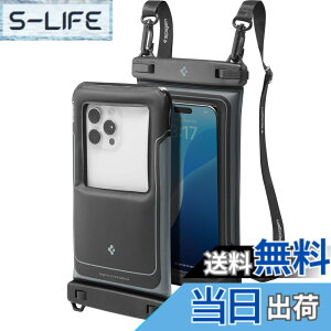 �y���������zSpigen�y���ɕ����E2���Z�b�g�z�X�}�z �h���P�[�X IPX8 �G�A�E�N�b�V���� ��F�� iPhone Pixel Xperia�ɑΉ� �t���[�e�B���O�h���P�[�X ACS09348 A611P (�}�b�g�u���b�N)