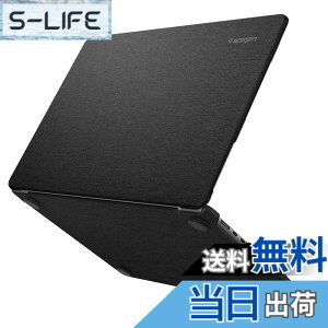 �y���������zSpigen Macbook Air 13�C���` �P�[�X M4, M3(2025/2024�N) / MacBook Air 13�C���` M2 (2023�N) �n�[�h�V�F���A�v���~�A���t�@�u���b�N�X���[�u �A�[�o���t�B�b�g ACS05272 (�u���b�N)