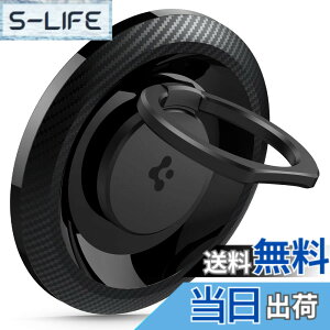 �y���������zSpigen O-Mag Ring (MagFit) ���C�d�b�z���_�[�O���b�v MagSafe�p (iPhone 16 Pro Max, 16 Pro, 16 Plus, 16, 15, 14, 13, 12) - (�J�[�{��)