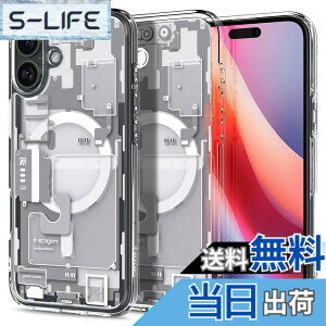 �y���������zSpigen iPhone 16 Plus �P�[�X �N���A MagSafe�Ή� �ϏՌ� �X�g���b�v�z�[�� ���ϖh�~ �o���p�[ �ČRMIL�K�i �E���g���E�n�C�u���b�h�E�}�O�t�B�b�g ACS08079 (�[���E�����E�z���C�g)