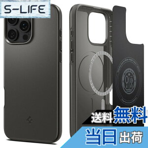�y���������zSpigen iPhone 16 Pro �P�[�X MagSafe�Ή� �}�O�l�b�g���� �ČRMIL�K�i �}�b�g ���^ �V���E�t�B�b�g�E�}�O�t�B�b�g ACS08107 (�K�����^��)