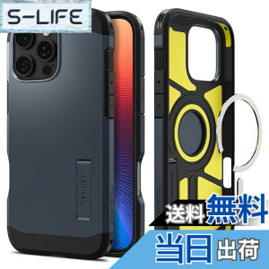 �y���������zSpigen iPhone 16 Pro �P�[�X MagSafe�Ή� �}�O�l�b�g���� �X�^���h �}�b�g �ϏՌ� �ČRMIL�K�i �^�t�E�A�[�}�[�iAI�j�E�}�O�t�B�b�g ACS08147 (���^���E�X���[�g)