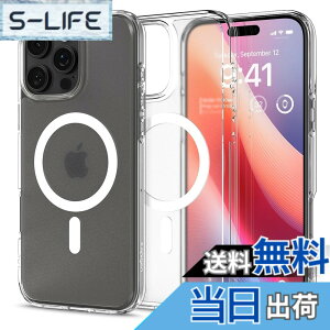 �y���������zSpigen iPhone 16 Pro Max �P�[�X MagSafe�Ή� ������ �N���A �X�g���b�v�z�[�� �ČRMIL�K�i �E���g���E�n�C�u���b�h�E�}�O�t�B�b�g ACS08002 (�t���X�g�E�N���A)
