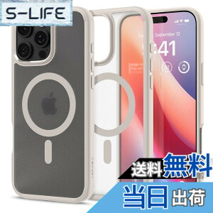 �y���������zSpigen iPhone 16 Pro �P�[�X MagSafe�Ή� ������ �N���A �X�g���b�v�z�[�� �ČRMIL�K�i �E���g���E�n�C�u���b�h�E�}�O�t�B�b�g ACS08138 (�t���X�g�E�i�`�������E�`�^�j�E��)
